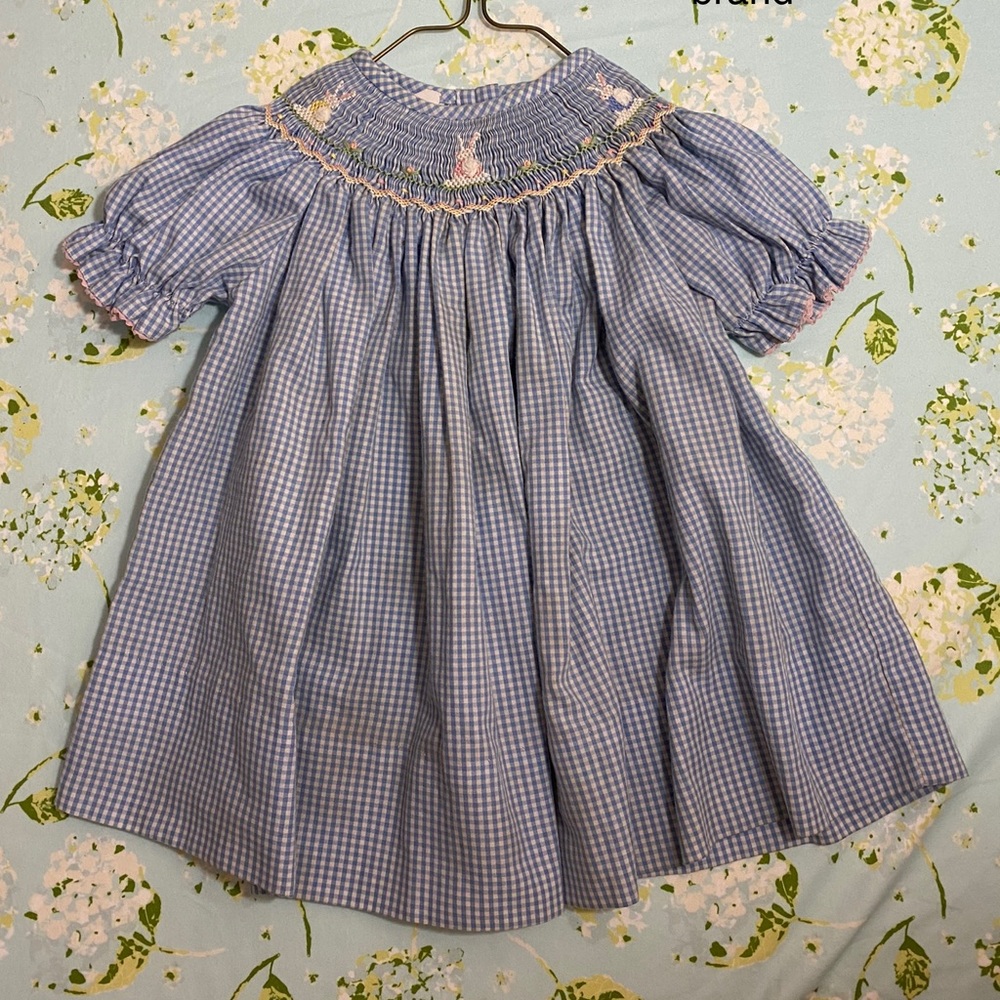 Easter Smocked Dress 12 Months